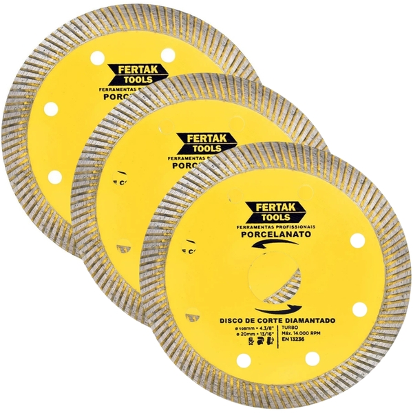 Disco De Corte Para Porcelanato 105x20mm | 03 Un